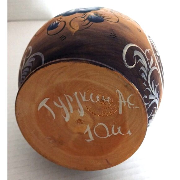 Nesting Dolls Hand Painted - 10 Pieces Light Wood Marked Soviet? RARE Large size - Picture 4 of 13